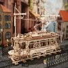 RoboTime 3D dřevěné mechanické puzzle Tramvaj