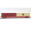 H0 - Plošinový vůz Sggnss SK RailCargo Operator MSC + Gold  / IGRA MODEL 96010092