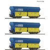 H0 - set 3 výsypných vozů Falns PKP / ROCO 6600136