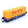 TT - set 2 kontejnerových vozů Sgmmns 4505 ERR, 2x kontejner 40‘ Max Bögl / TILLIG 01108 E