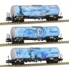 H0 - 3x kotlový vůz Zacns BSAS, "ŠTIKA", "TYGR", "GORILA" / Sudexpress S783903