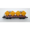 N - set 3 vozů na sypké hmoty Uacs/Raj ČSD, hnědé / TRIX 18292-01