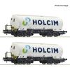 H0 - 2-dílná sada silo vozů Uacs Holcim / ROCO 6600233