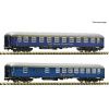 N - Set 2 rychlíkových vozů, Suisse Train Bleu, VI / Fleischmanm 6260083