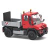 H0 - Mercedes-Benz Unimog U430, doprovod těžkých nákladů / Busch 50937