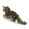 Plyšová kočka mourovatá šedá 40 cm ECO-FRIENDLY / RAPPA 221154
