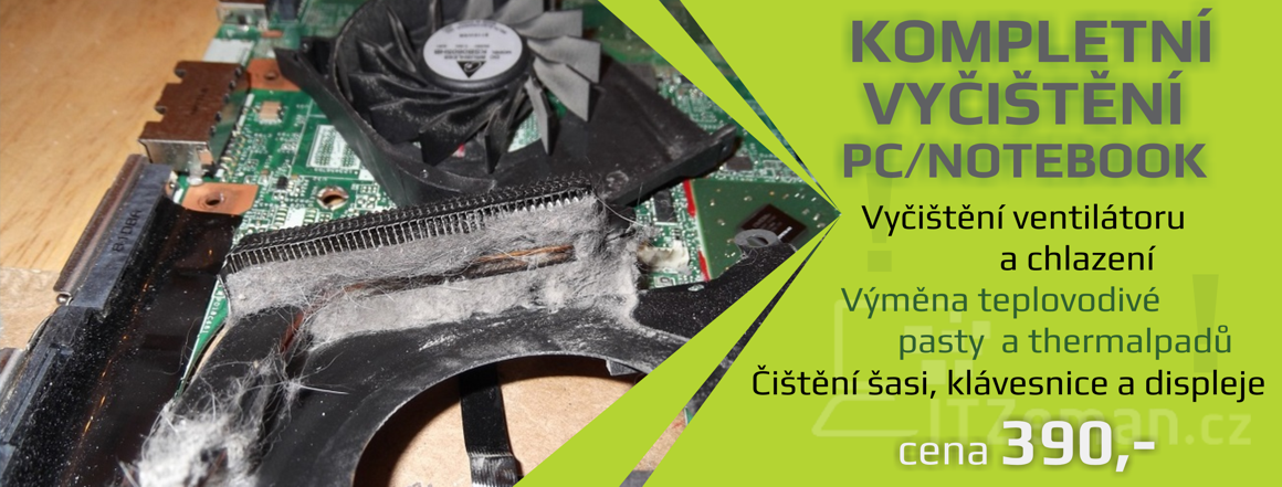 Kompletní vyčištění PC/notebook