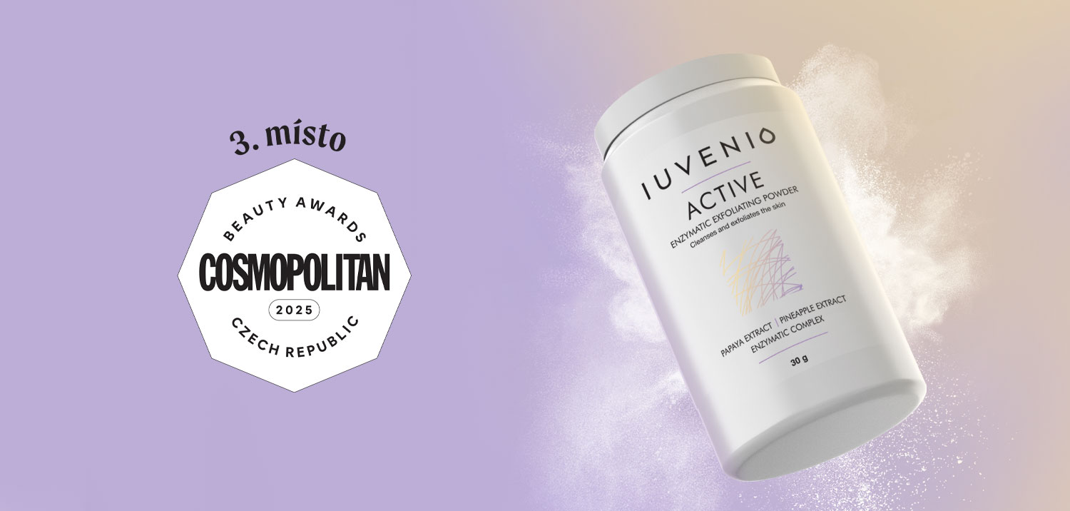 3. nejlepší peeling roku 2025 je přírodní enzymatický peeling Active od iuvenio