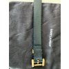 Saint Laurent Monogram Belt – Black / Gold 85