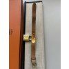 Hermès Kelly Watch – Gold / Brown Leather (1982)