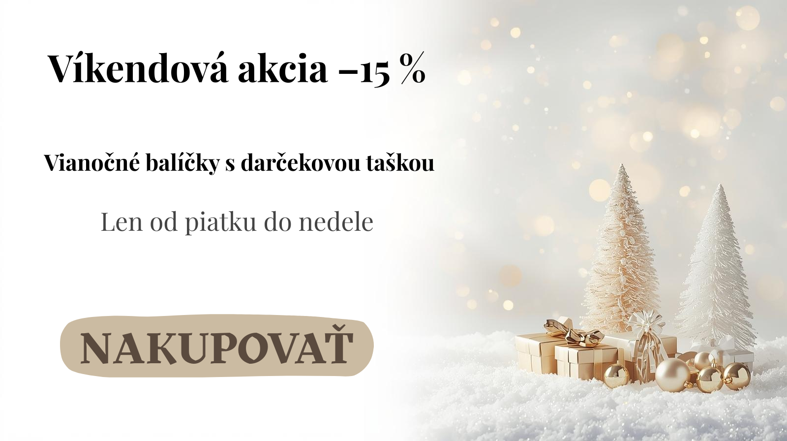 Víkendová akcia - 15%