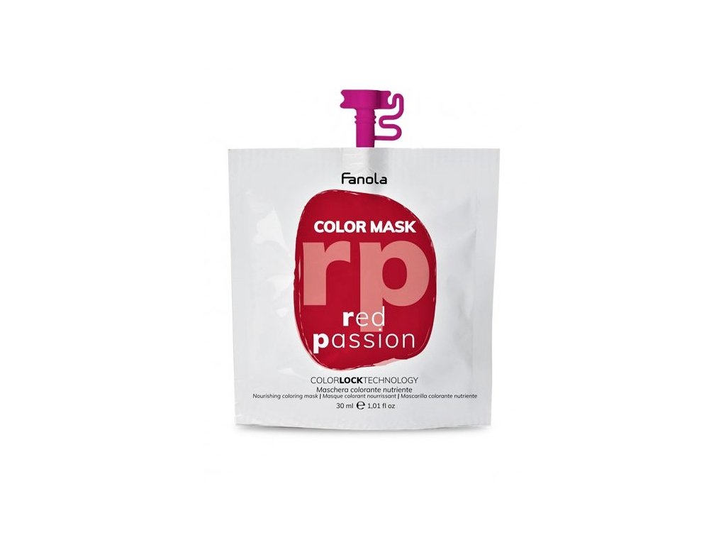 Fanola Color Mask -Red Passion (červená)  -farebná maska-30ml