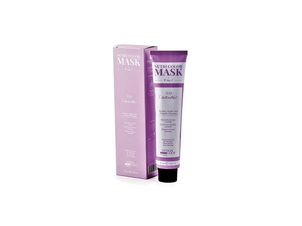 Design Look - Nutri Color mask- Lavander - 0,02 (Levanduľa)-120 ml     Farebná maska ​​4v1