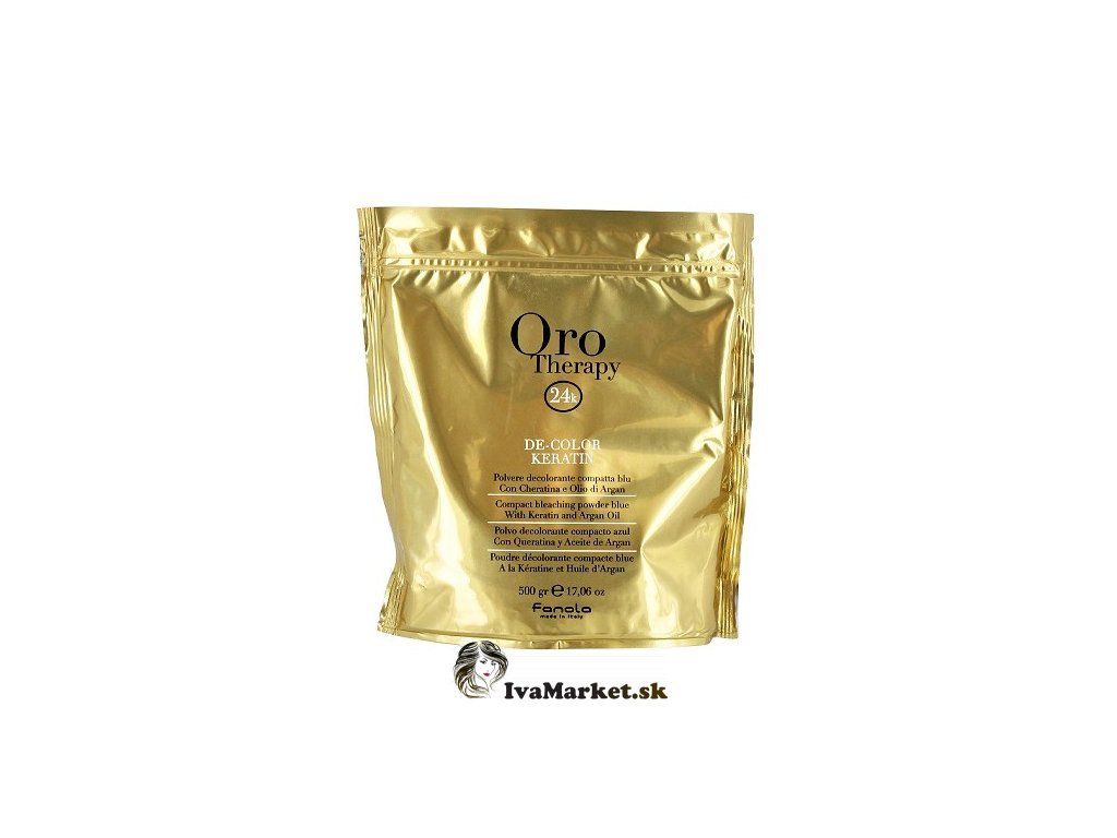 Fanola Oro Therapy Odfarbovací prášok s keratínom a arganom 500g