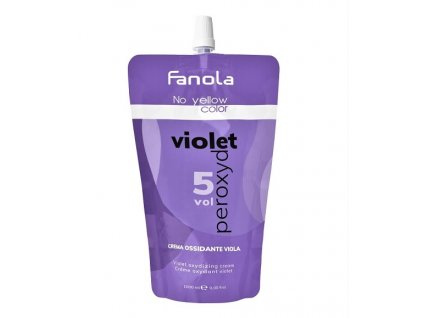 Fanola Oxidant No Yellow Violet Peroxyde 5 vol (1,5%)  Krémový peroxid s fialovým pigmentom 1000 ml