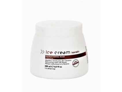 Inebrya Ice Cream Keratin Restructuring Mask - Reštrukturačná maska s keratínom 500 ml