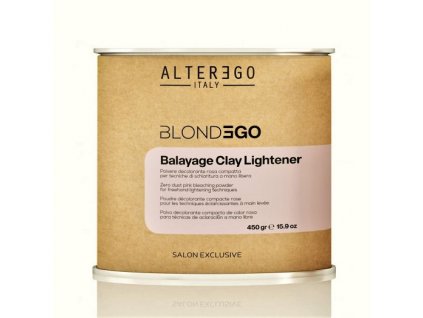 Alter Ego Italy Blondego Balayage Clay Lightener odfarbovací prášok s ílom pre baleáž -450g.