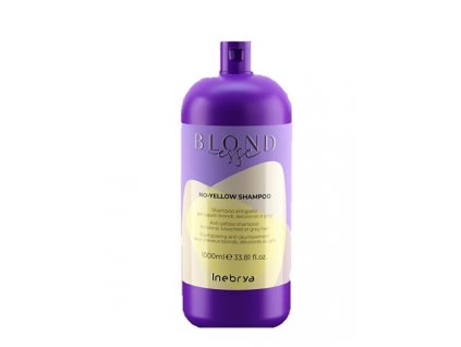 Inebrya Blondesse No-Yellow Shampoo Šampón proti žltým odleskom na blond, odfarbené alebo sivé vlasy - 1000ml