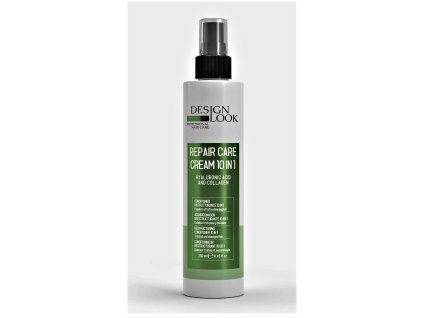 Design Look Repair Care Cream 10 V 1  200 ml  Krém pre chemicky  ošetrené a poškodené vlasy, obohatený o kyselinu hyalurónovú a kolagén