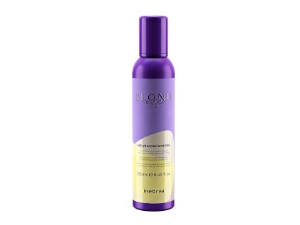 Inebrya Blondesse No-Yellow Mousse -Penový kondicionér proti žltým odleskom 250 ml