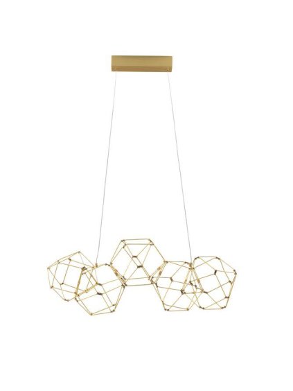 48365 zavesne led svitidlo nebula zlaty kov 22w 3000k