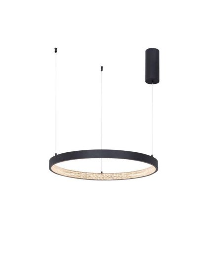 Závěsné LED svítidlo PRESTON, 37W 3000K stmívatelné (Barva Černá)