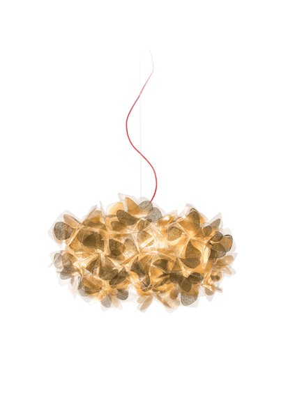 lampada sospensione clizia media mama non mama oro cavo rosso