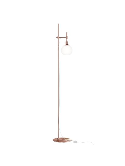 Stojací lampa ERICH, 40W, v. 155 cm, 1xE14 (Barva Nikl)
