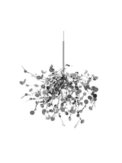 p13744 lampa wiszaca monete single chrom metal