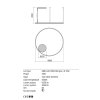 Závěsné LED svítidlo ORBIT ø 80 cm, 3000K (Barva Černá, Stmívání, řízení DALI)