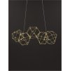 48365 3 zavesne led svitidlo nebula zlaty kov 22w 3000k