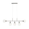 Závěsné svítidlo ERICH, 5xE14, š. 120 cm (Barva Nikl)