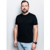 Černé bavlněné tričko MERCH IVANYK DESIGN