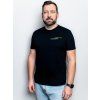Černé bavlněné tričko MERCH IVANYK DESIGN