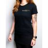 Černé bavlněné tričko MERCH IVANYK DESIGN