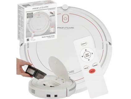 ROBOT SPRZATAJACY ODKURZACZ JEZDZACY BIALY CICHY FILTR HEPA 3 TRYBY PILOT