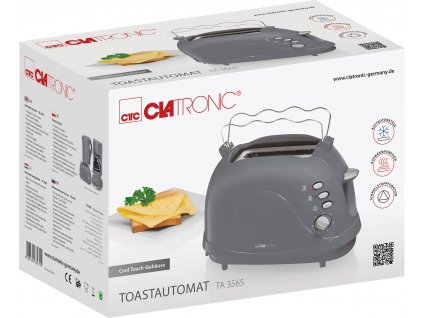 Topinkovač toaster Clatronic TA 3565 šedý