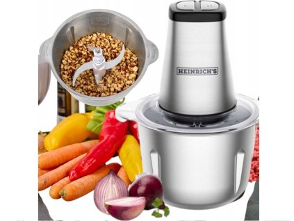 Multifunkční mixér sekáček HEINRICH'S HMZ 8849 500W nerez ocel
