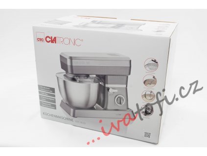 Kuchyňský robot hnětač Clatronic KM 3630 1200 W šedý