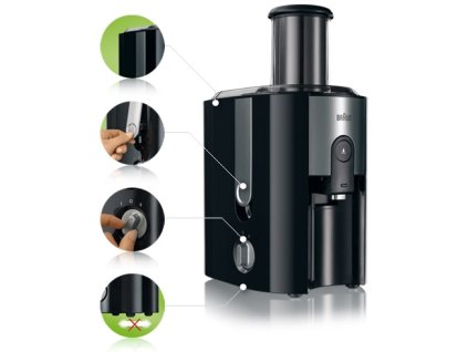 Odšťavňovač Braun Multiquick 3 J300BK černý
