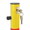 Sklopný parkovací sloupek žlutý na zámek 60 cm SN1822