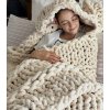 KOC Dzianinowy Gruby NARZUTA SZENILOWA PLECIONY Miekki 80x100 z dzianiny Rodzaj koc