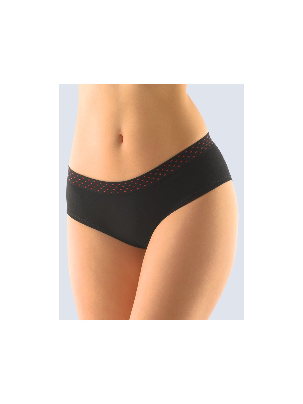 Francouzské kalhotky bambusové Dots 04025P (Barva/Velikost <img KodProduktu="04025P">apple, tm. šedá / S/M)