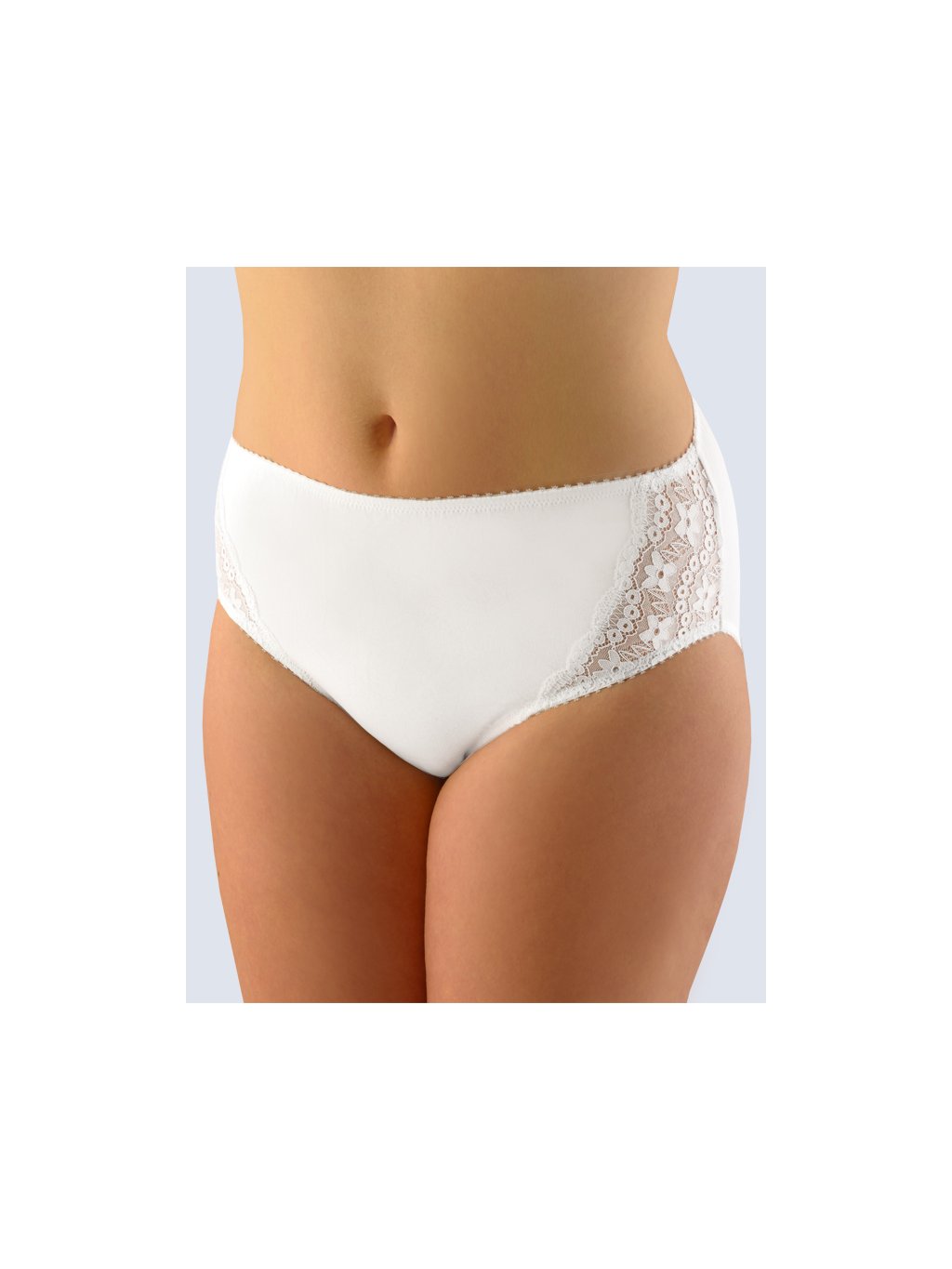 Klasické kalhotky větší velikosti 11055P (Barva/Velikost <img KodProduktu="11055P">bílá / L/XL)