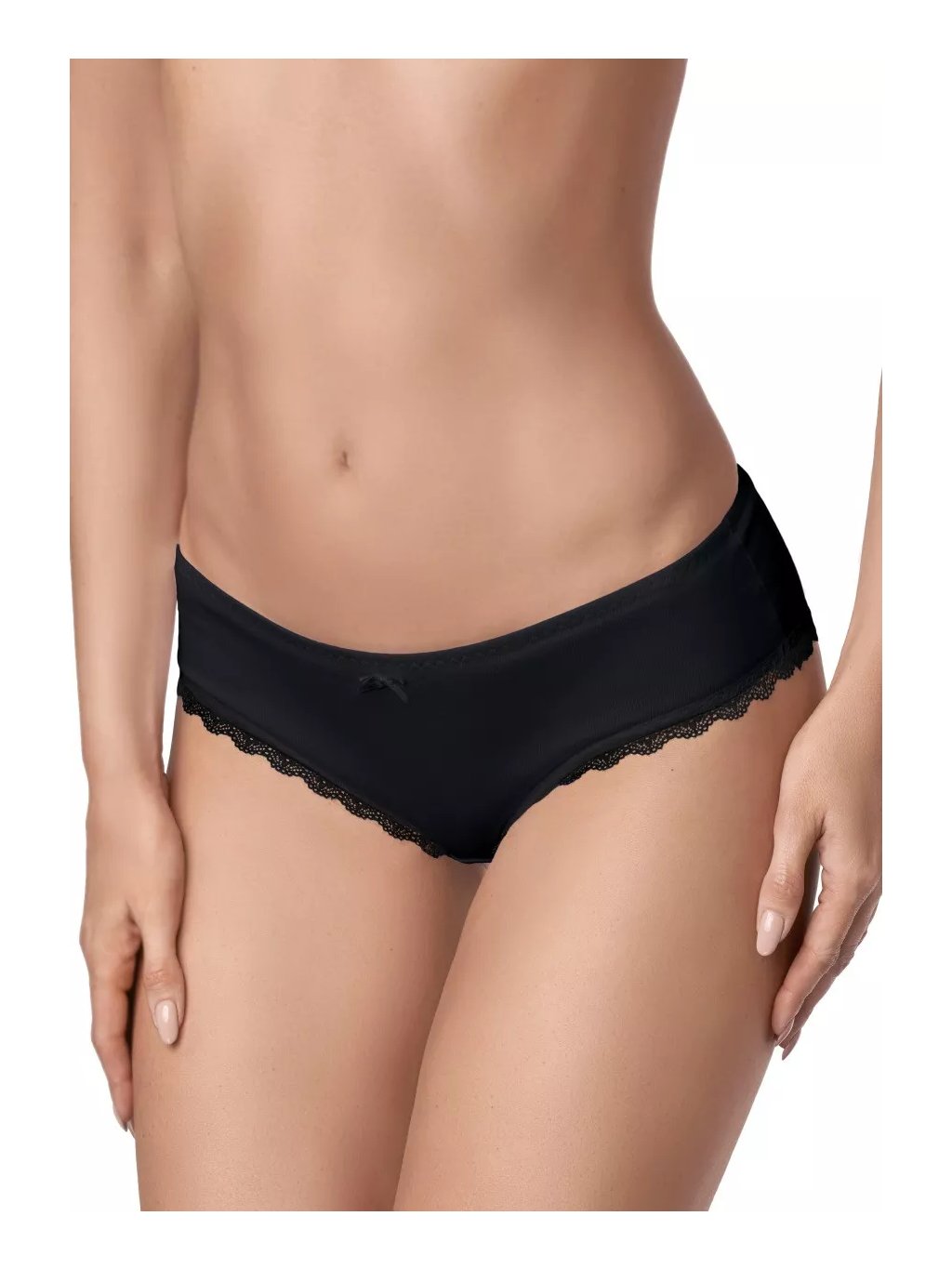 Dámské francouzské bavlněné kalhotky s krajkouNo.002 EWANA (Barva/Velikost <img KodProduktu="20002H">šedá / L/XL)