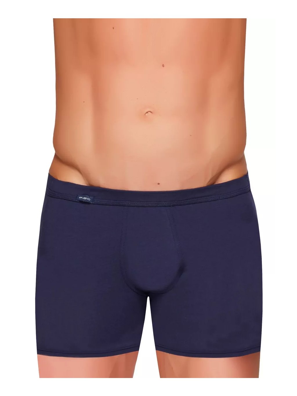 Pánské jednobarevné modalové boxerky s delší nohavičkou Amante Fabio (Barva/Velikost <img KodProduktu="2101913066H">modrá tmavá / XL/XXL)