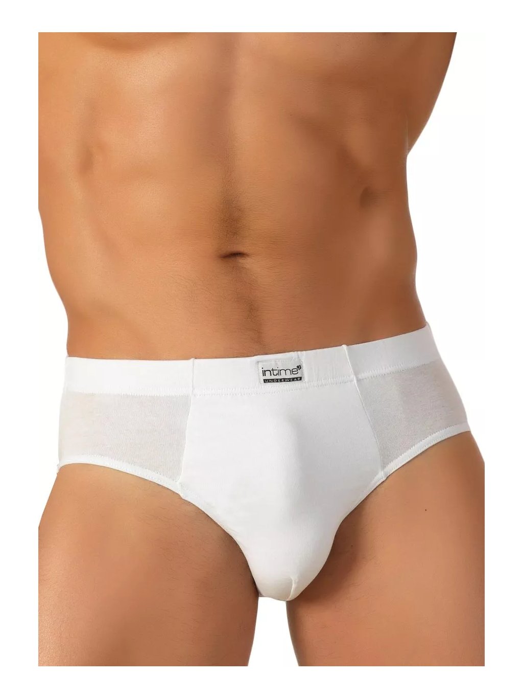 Pánské jednobarevné slipy Intime U602 Risveglia (Barva/Velikost <img KodProduktu="27602uH">modrá tmavá / 4XL/5XL)