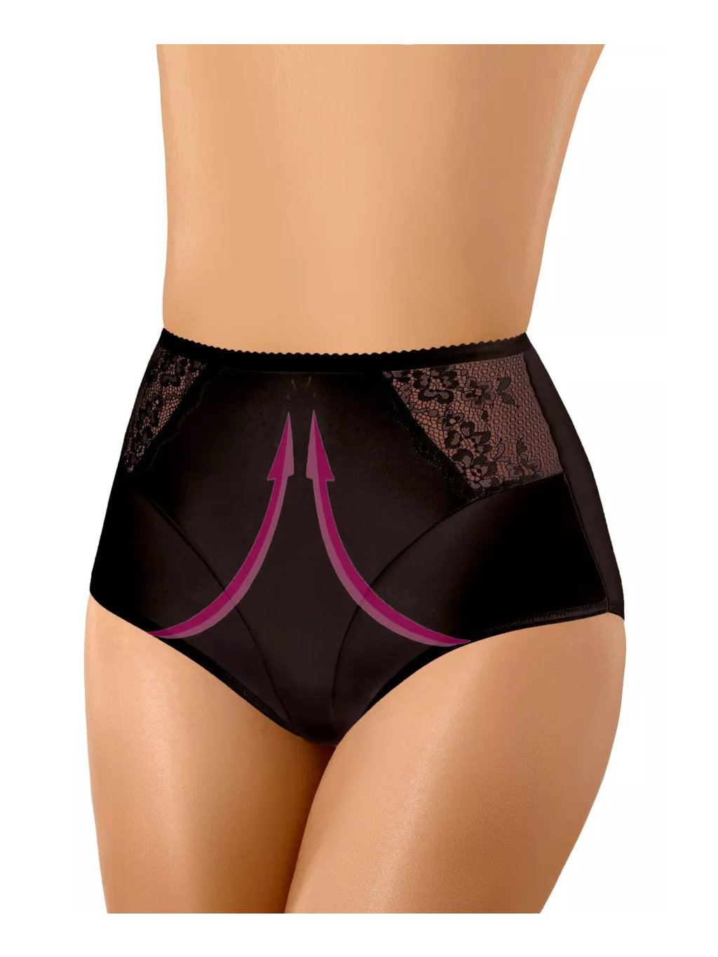 Dámské vyšší stahující krajkové kalhotky BBL 103 Babell (Barva/Velikost <img KodProduktu="35103bH">tělová / XXL/3XL)