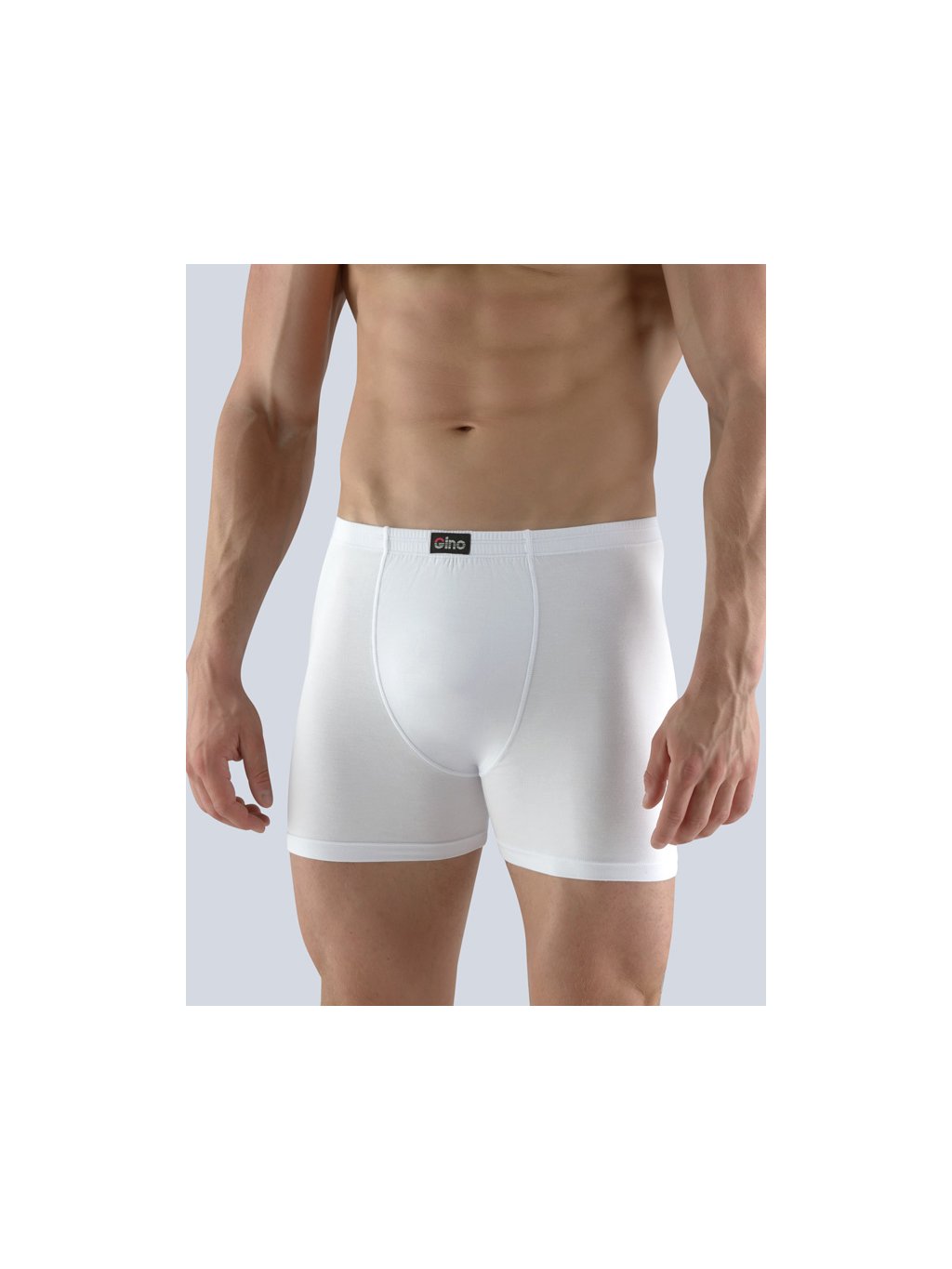 Boxerky s delší nohavičkou 74116P (Barva/Velikost <img KodProduktu="74116P">bílá / M/L)