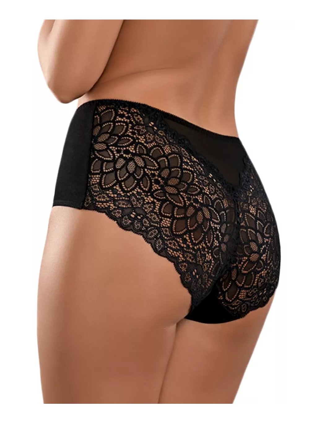Dámské vyšší krajkové kalhotky BBL 143 Babell (Barva/Velikost <img KodProduktu="35143bH">tělová / XL/XXL)